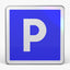 Panneau C1A — Parking — vue de face