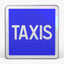 Panneau C5 — Station de taxis — vue de face