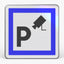 Panneau CE9 — Parking sous surveillance — vue de face