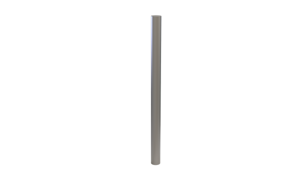 Potelet inox Andria Ø 76,1 mm — à sceller, inox brossé