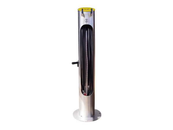 Cyclo Station, borne de réparation et de gonflage vélo en inox brossé