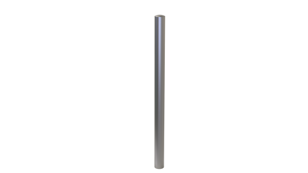 Potelet inox Toscane Ø 114 mm — à sceller, inox brossé