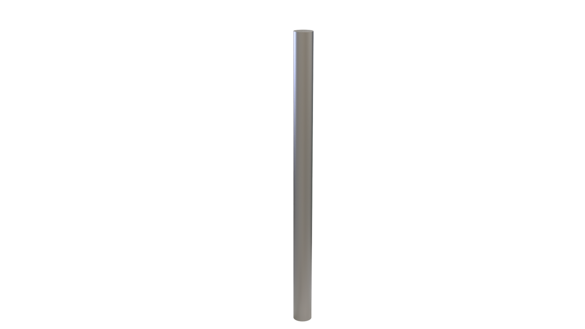Potelet inox Andria Ø 114 mm — à sceller, inox brossé Image principale du produit