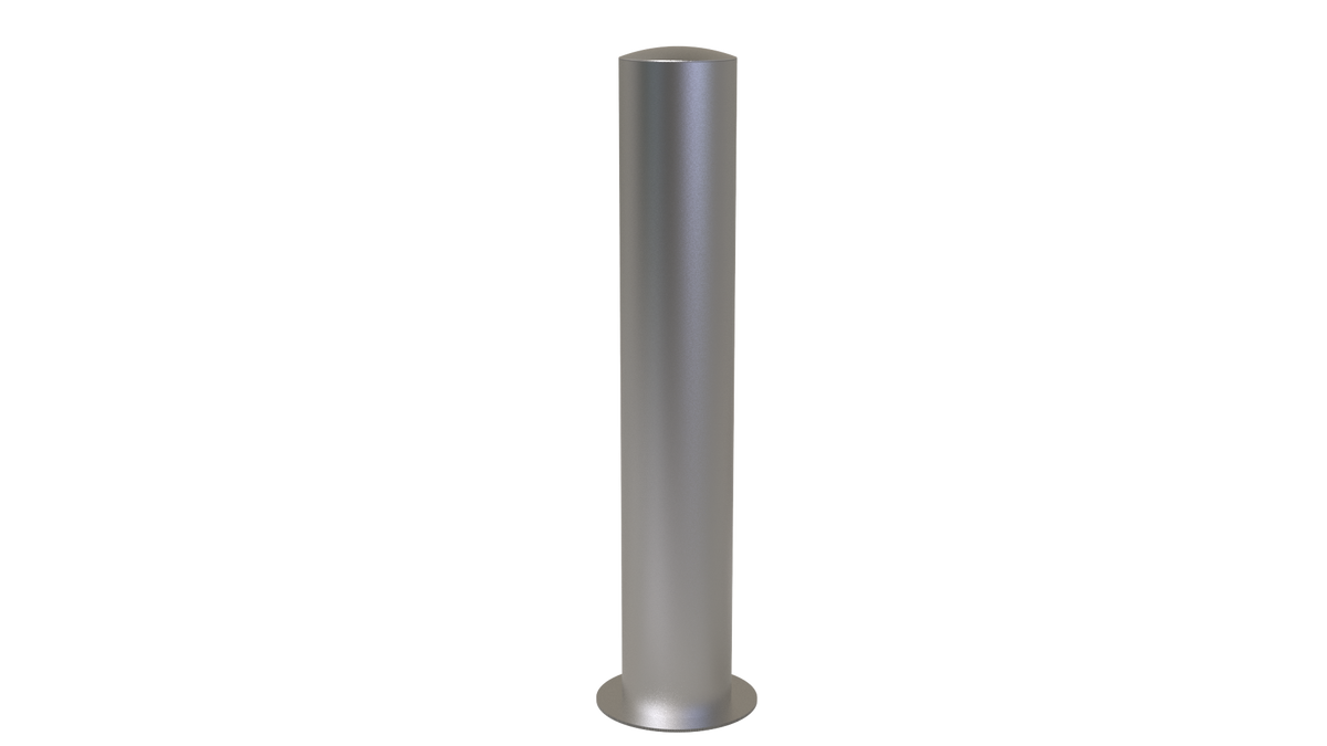 Borne inox Toscane Ø 254 mm — sur platine, inox brossé