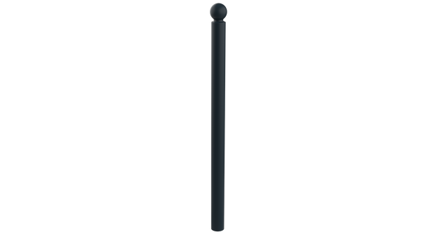 Potelet galvanisé Boulogne Ø 76 mm à sceller, thermolaqué gris anthracite RAL 7016