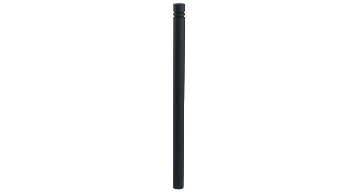 Potelet galvanisé Fontainebleau Ø 76 mm à sceller, thermolaqué gris anthracite RAL 7016