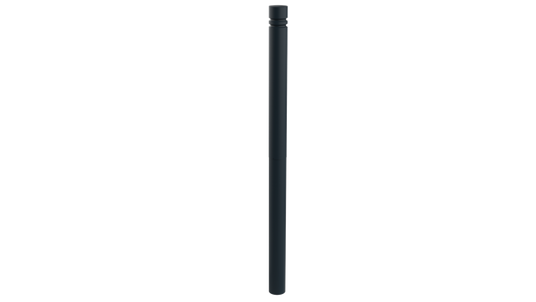Potelet galvanisé Fontainebleau Ø 76 mm à sceller, thermolaqué gris anthracite RAL 7016