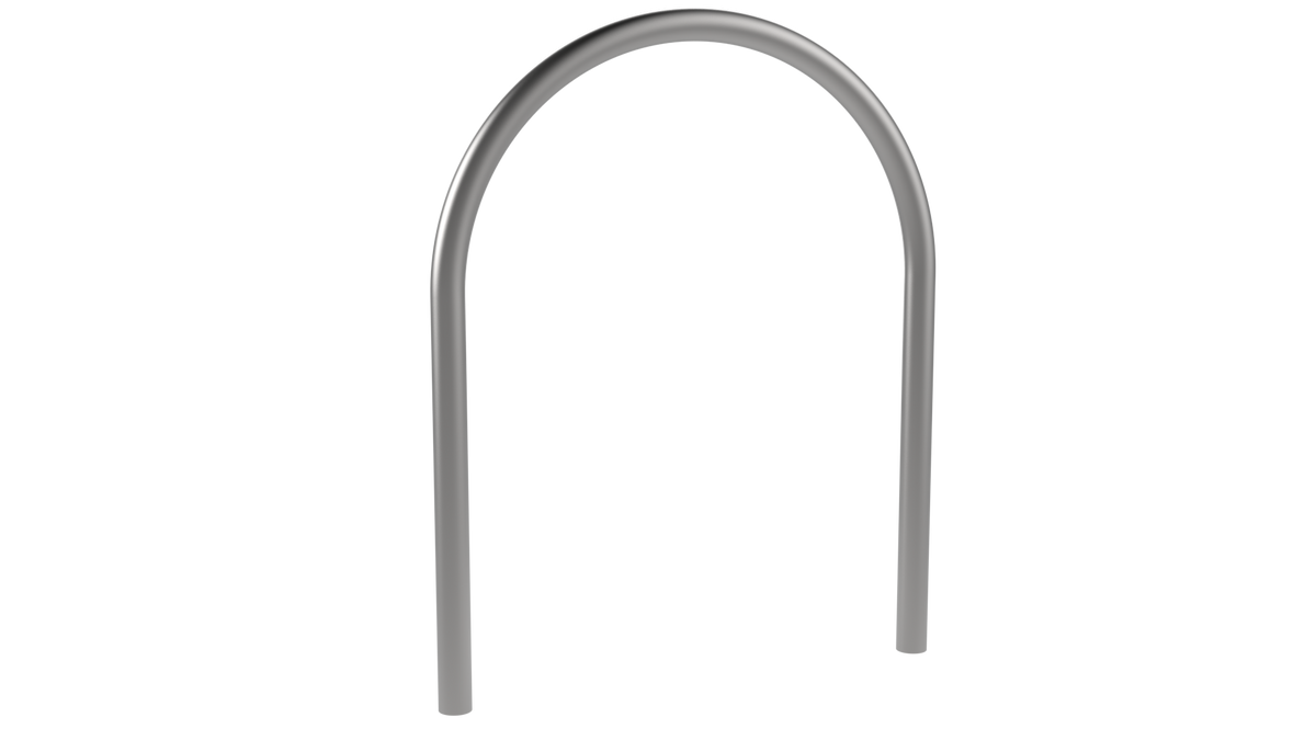 Arceau vélo Toscane à sceller, inox brossé Image principale du produit