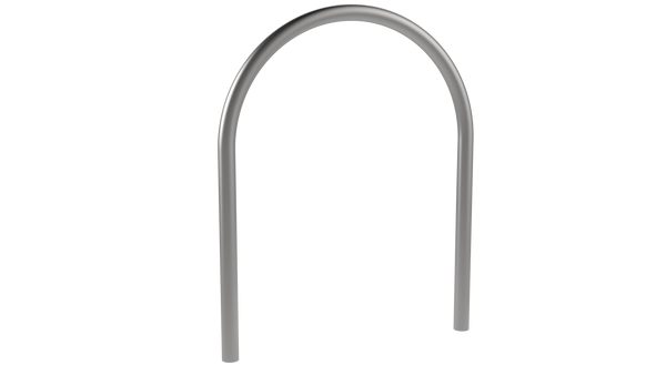 Arceau vélo Toscane à sceller, inox brossé