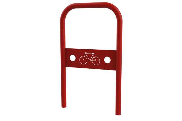 Arceau vélo Murano thermolaqué rouge signalisation RAL 3020