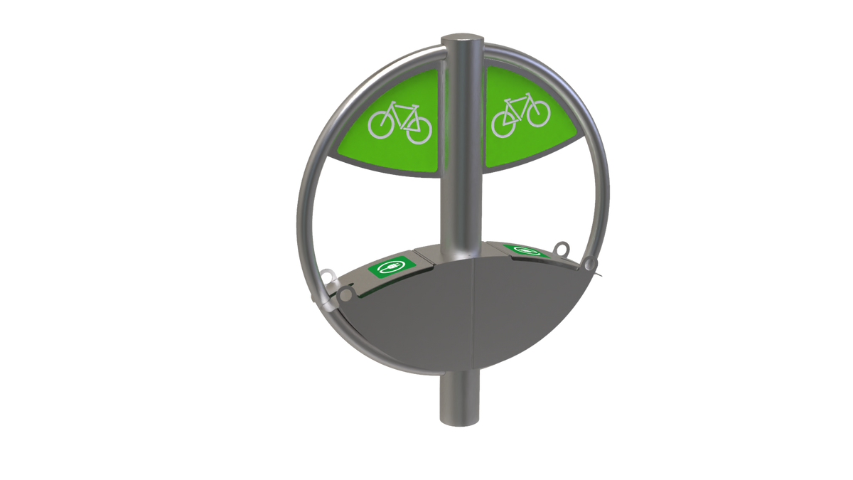 Arceau vélo Noréa VAE à sceller, inox brossé