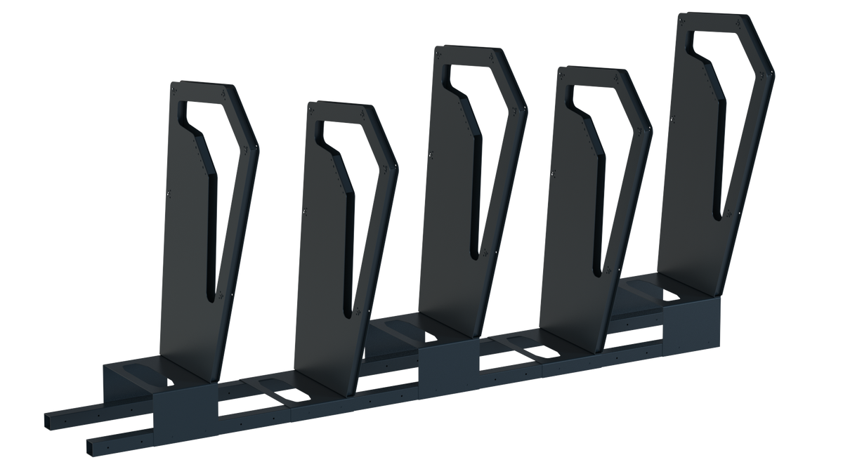 Rack à vélos Totem thermolaqué gris anthracite RAL 7016 Image principale du produit