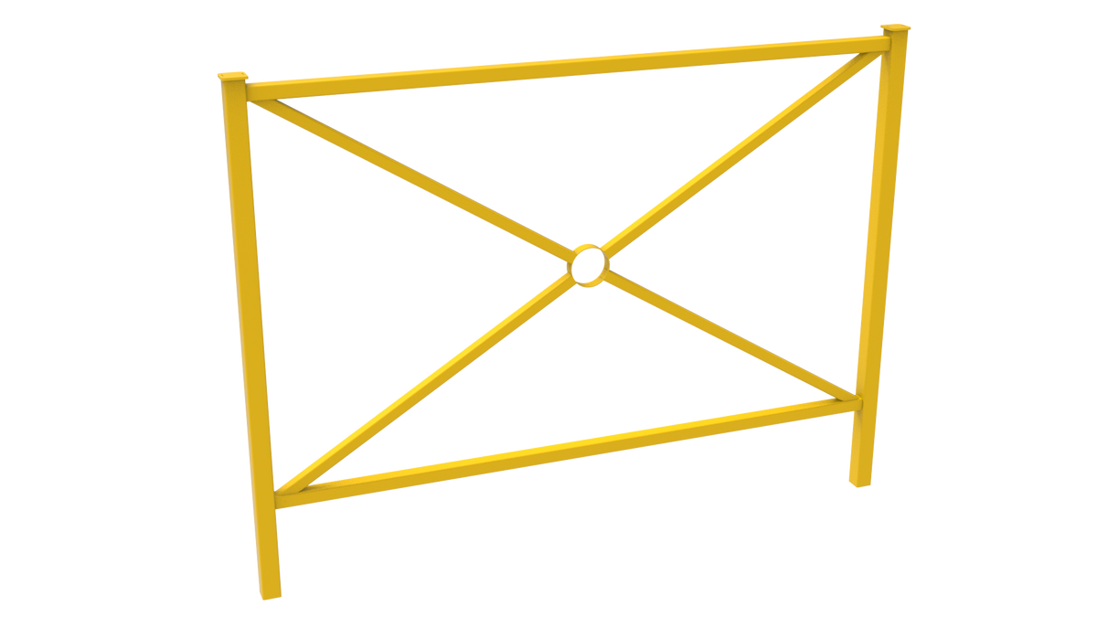 Barrière de ville Milan thermolaquée jaune colza
