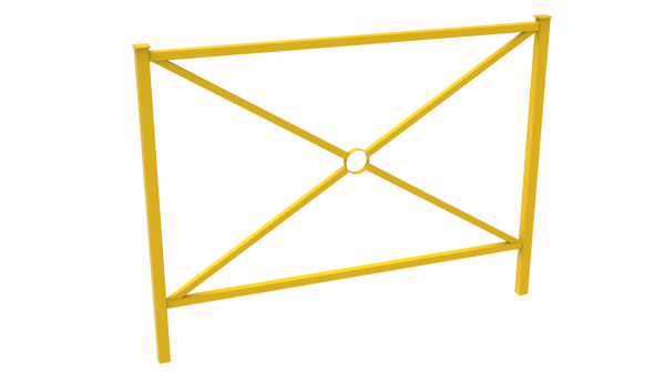 Barrière de ville Milan thermolaquée jaune colza