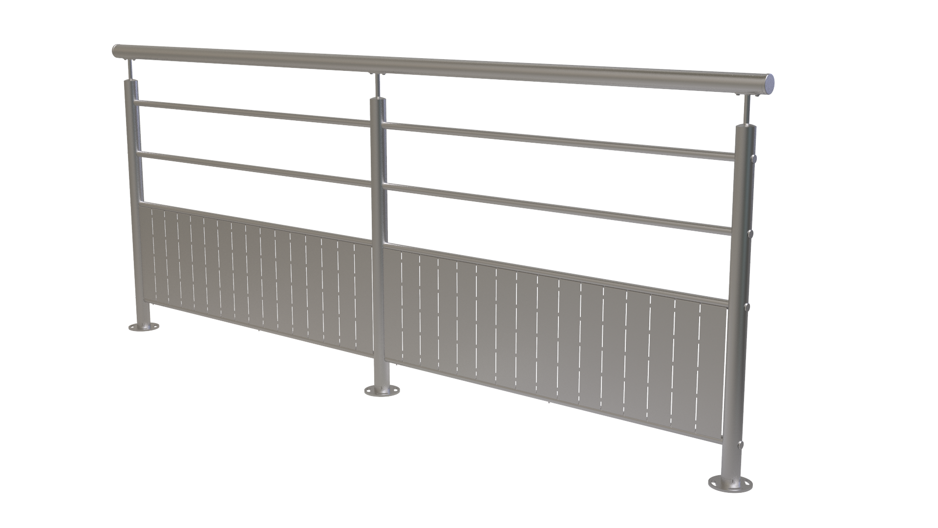 Garde-corps en kit 2500 mm inox 316L Image secondaire du produit