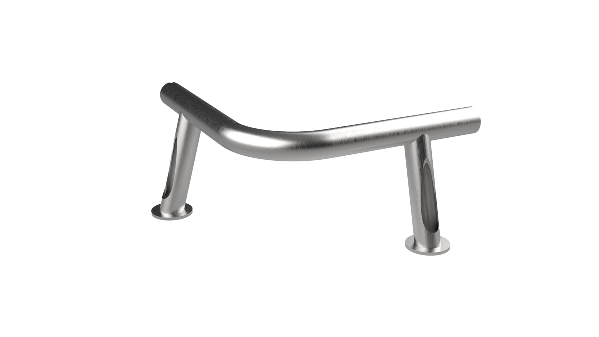 Bumper de protection tube rond — chasse-roue d'angle 90°