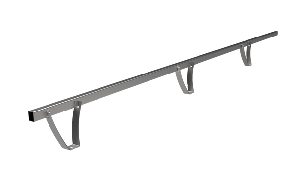 Bumper de protection tube carré — lisse 3 m