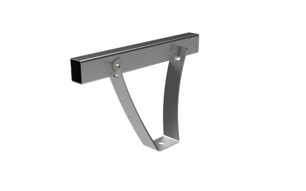 Bumper de protection tube carré — pied de fixation