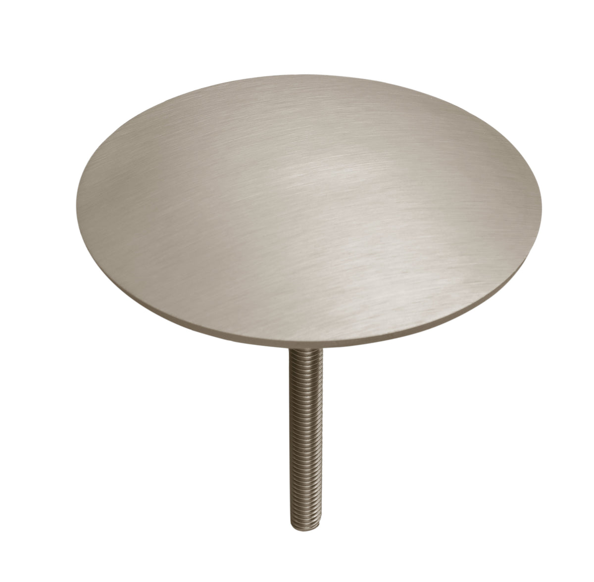 Clou de voirie en inox brossé posé au sol