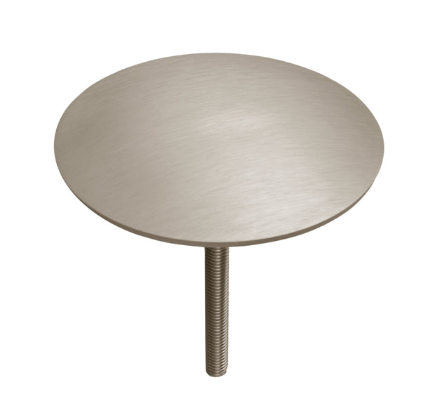 Clou de voirie en inox brossé posé au sol