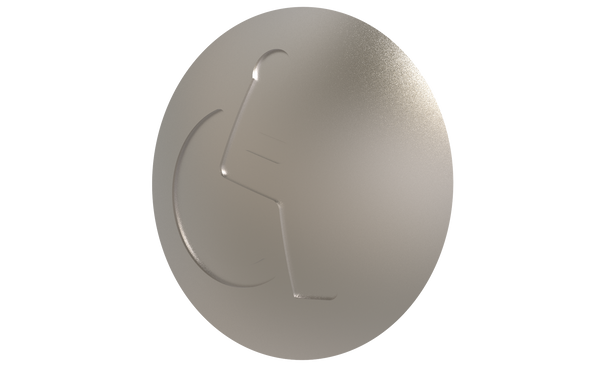 Clou de voirie inox avec pictogramme PMR gravé (option)