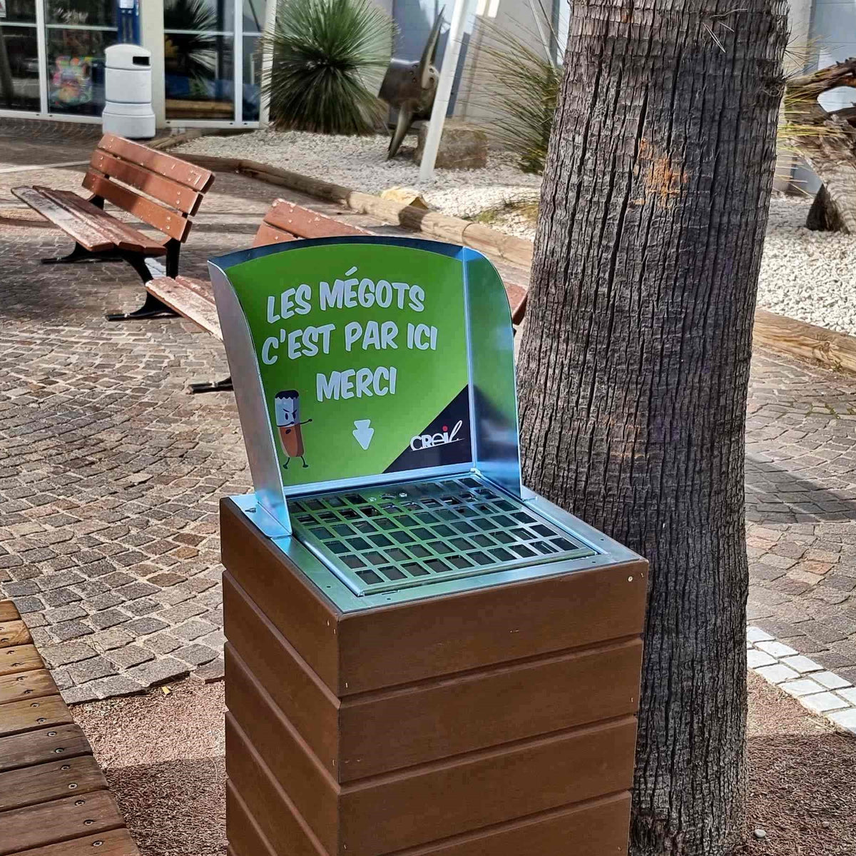 Collecteur de mégots à encastrer ANIMO CONCEPT
