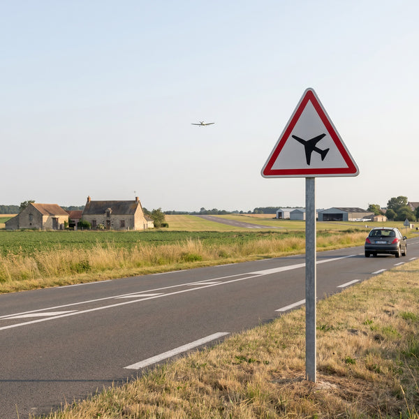 Panneau A23 — mise en situation sur voirie