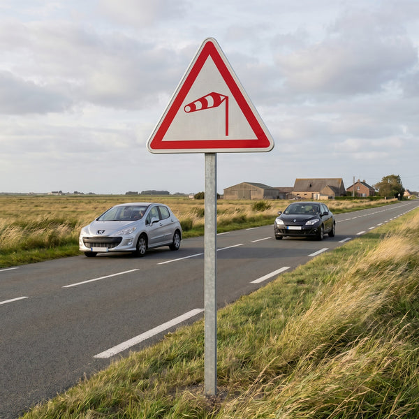 Panneau A24 — mise en situation sur voirie