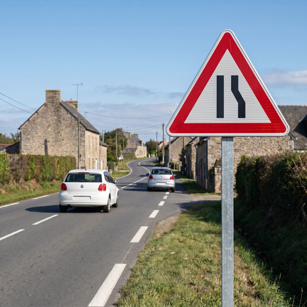 Panneau A3a — mise en situation sur voirie