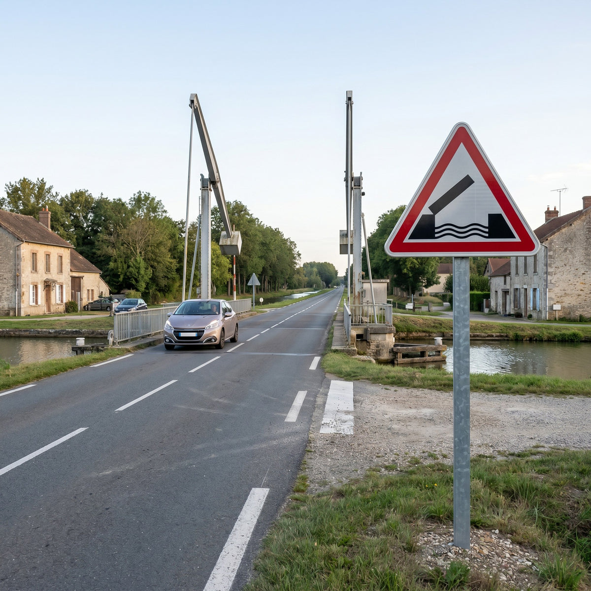 Panneau A6 — mise en situation sur voirie