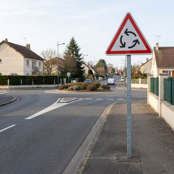 Panneau AB25 — mise en situation sur voirie