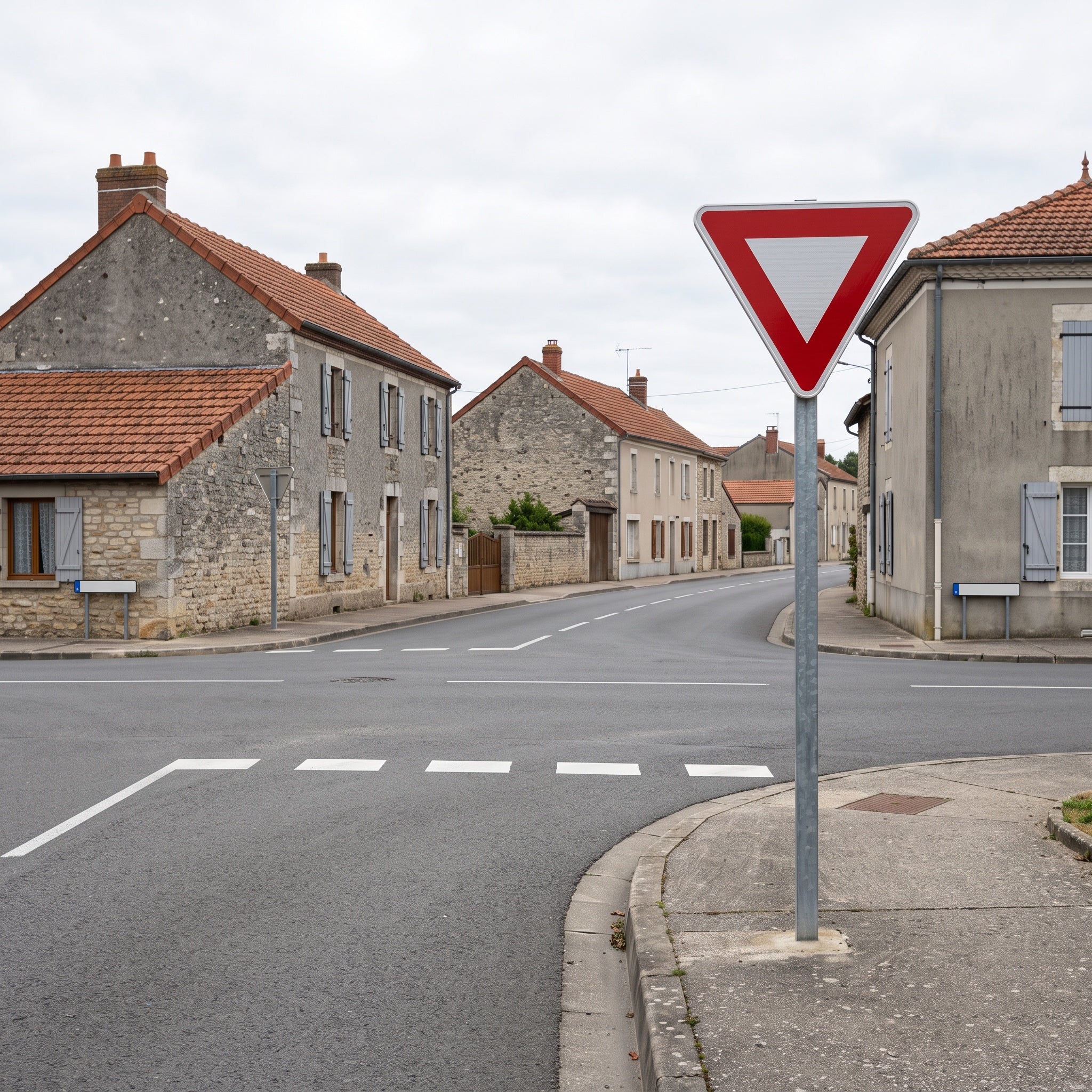Panneau routier cédez le passage AB3a Image secondaire du produit