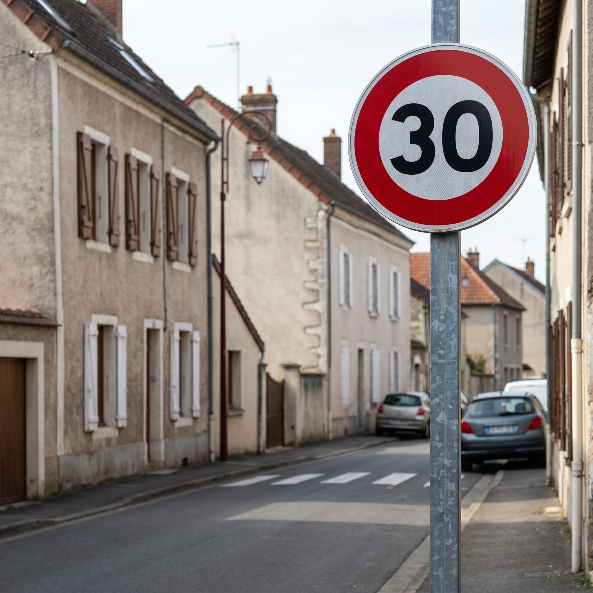 Panneau routier limitation de vitesse 30 km/h B14 Image secondaire du produit