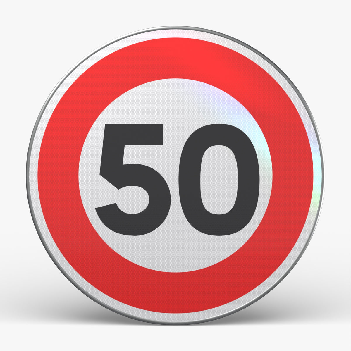 Panneau B14 - 50 km/h, face