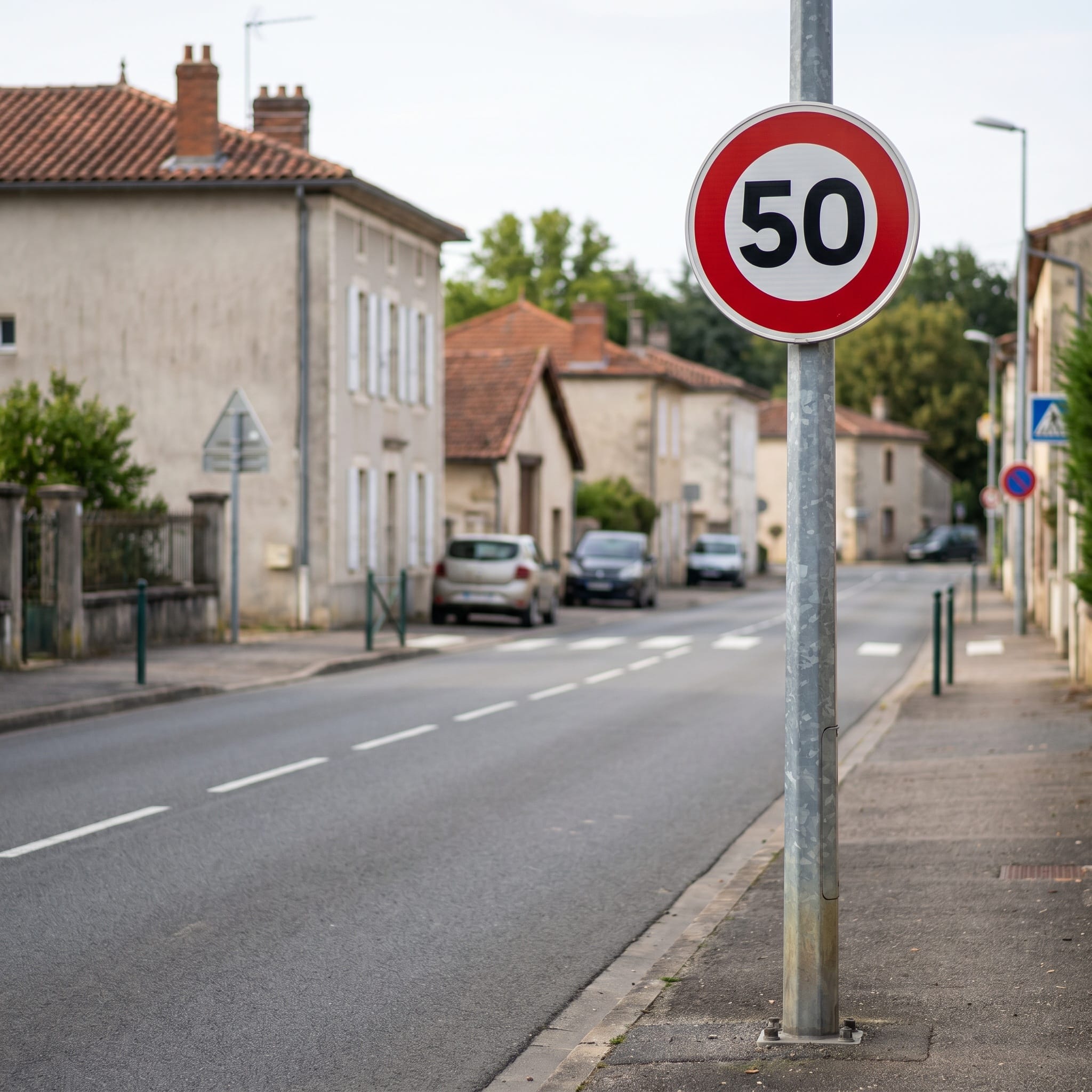 Panneau routier limitation de vitesse 50 km/h B14 Image secondaire du produit