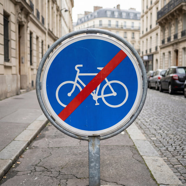 Panneau B40 — mise en situation sur voirie