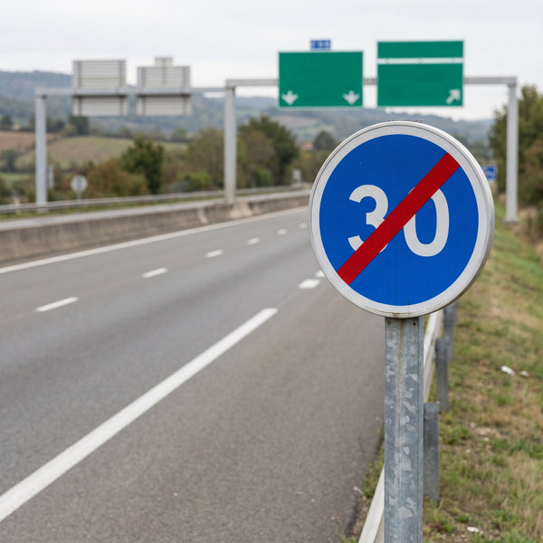 Panneau B43 — mise en situation sur voirie