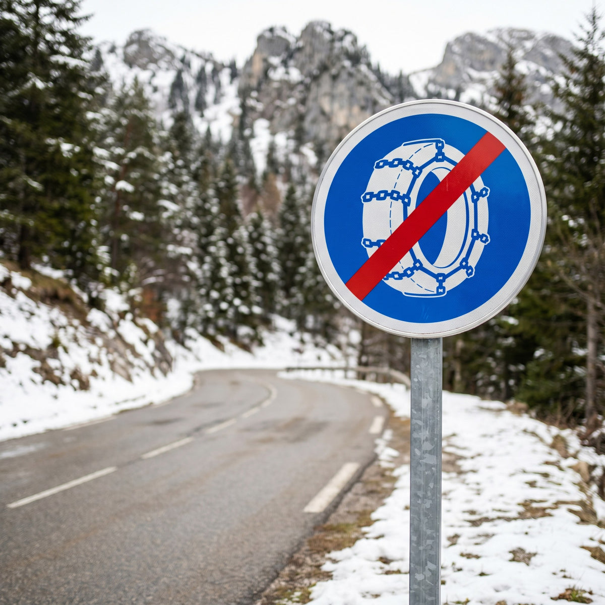 Panneau B44 — mise en situation sur voirie