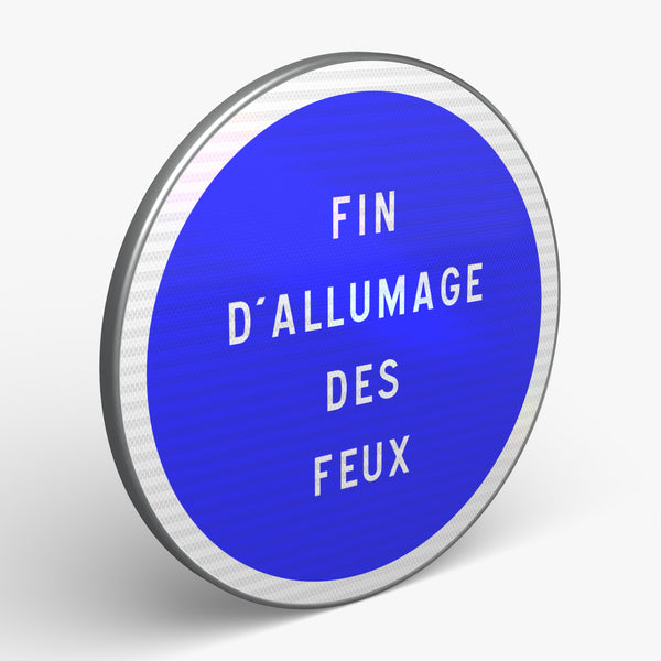 Panneau B49 — vue 3/4 face