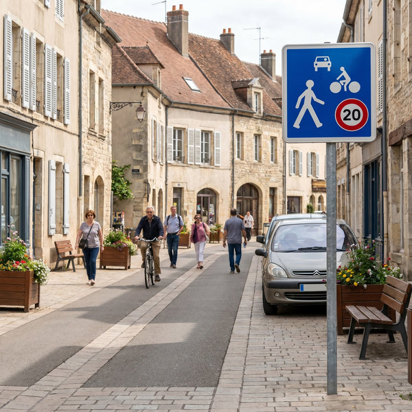 Panneau B52 — mise en situation sur voirie