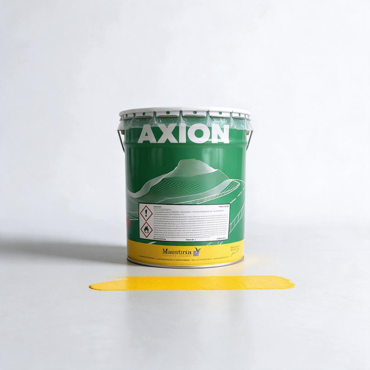 Peinture routière jaune RAL 1023 — seau AXION Maestria 25 kg