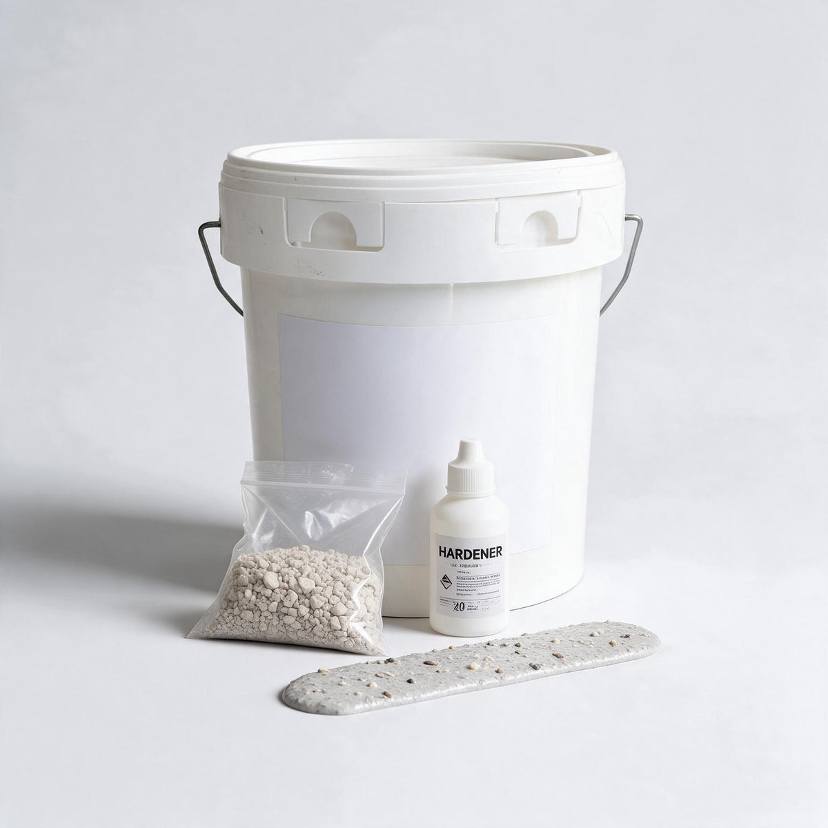 Kit résine méthacrylate 20 kg avec agrégats et durcisseur (visuel d'illustration)