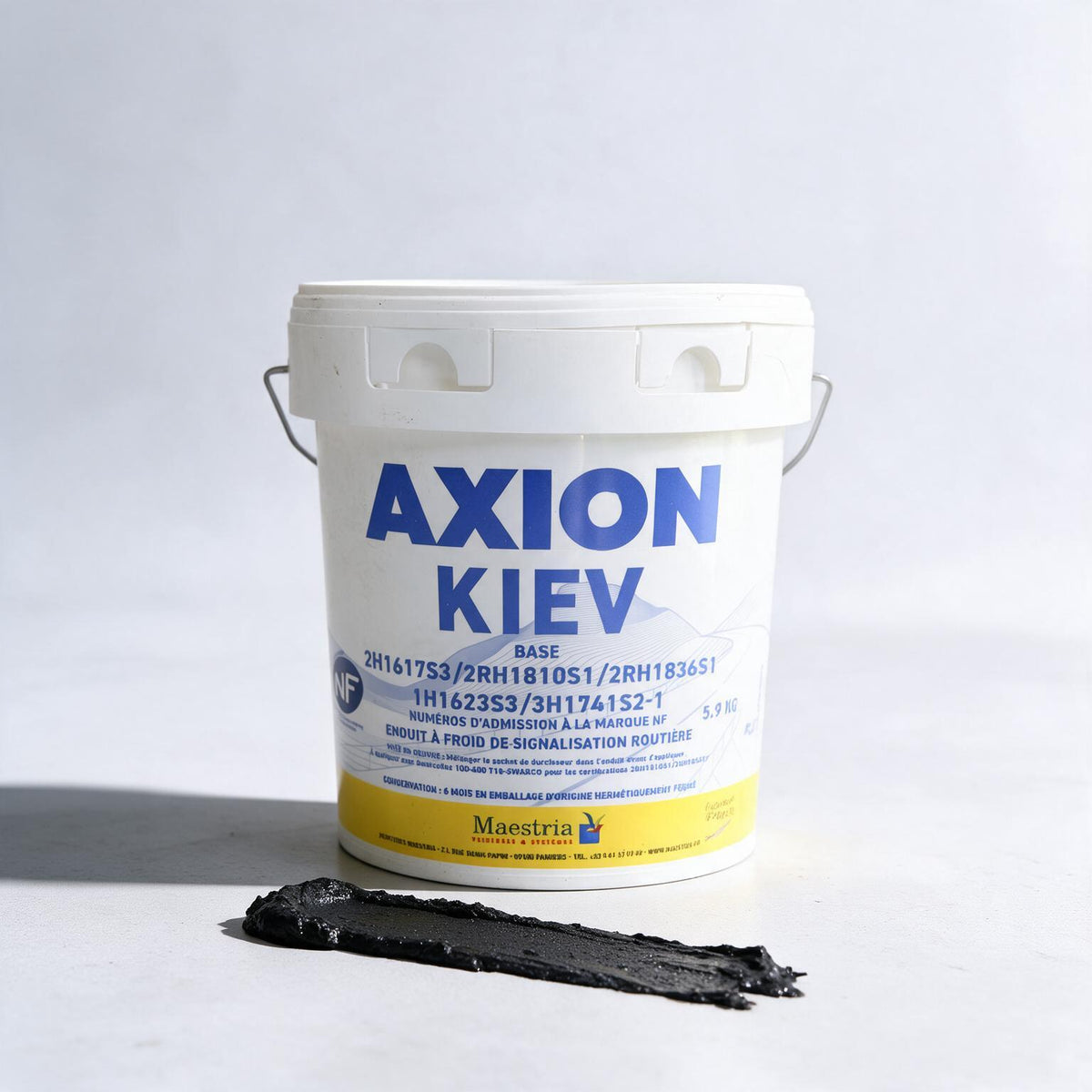 Enduit à froid routier noir — seau AXION KIEV 6 kg