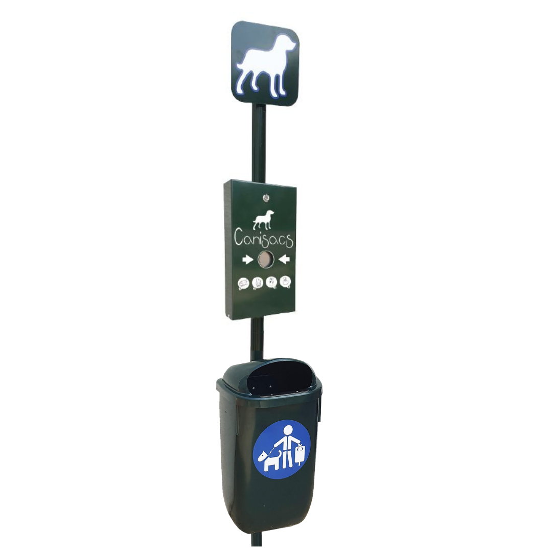 Borne CANISACS avec corbeille ANIMO CONCEPT Image principale du produit