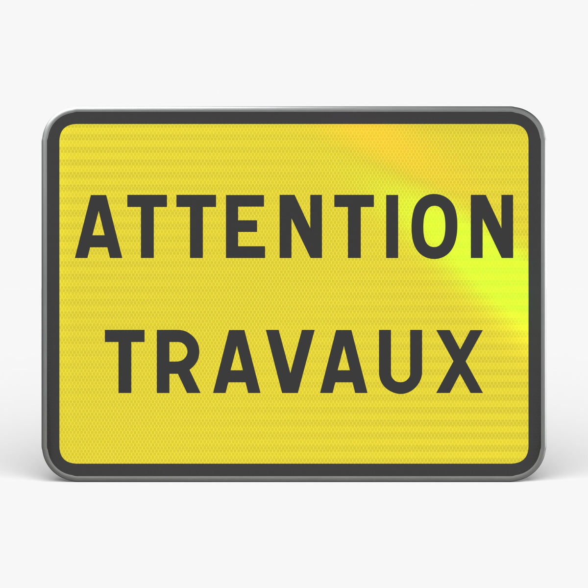 Panneau KC1 ATTENTION TRAVAUX — vue de face