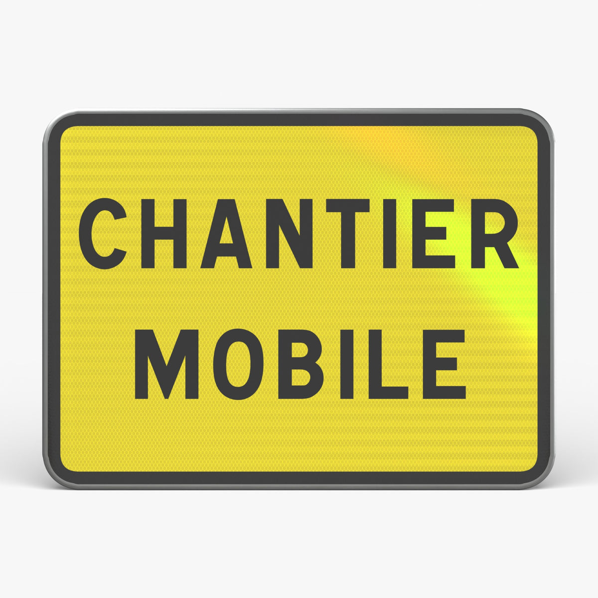 Panneau KC1 CHANTIER MOBILE — vue de face