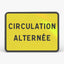 Panneau KC1 CIRCULATION ALTERNÉE — vue de face