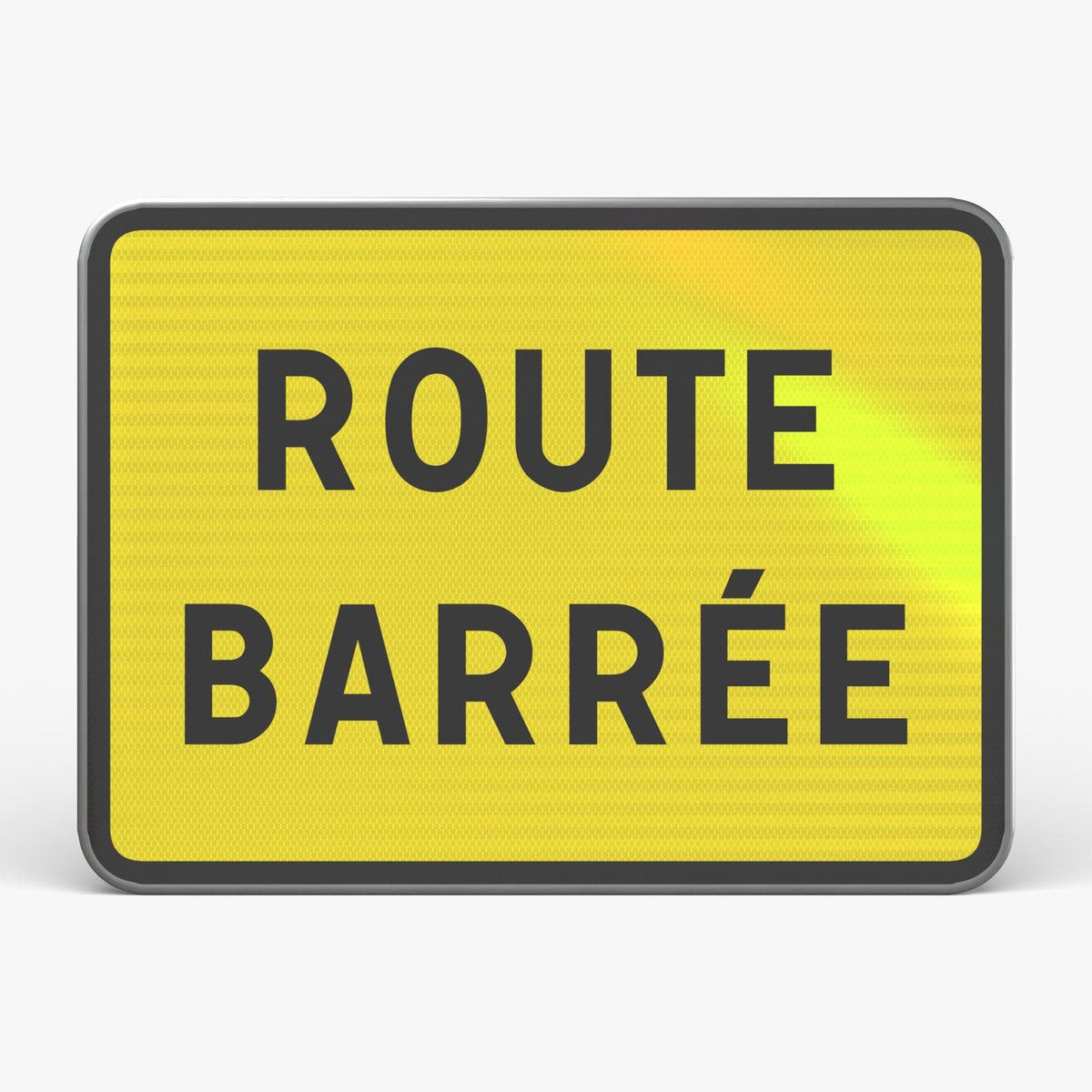 Panneau KC1 ROUTE BARRÉE — vue de face Image principale du produit