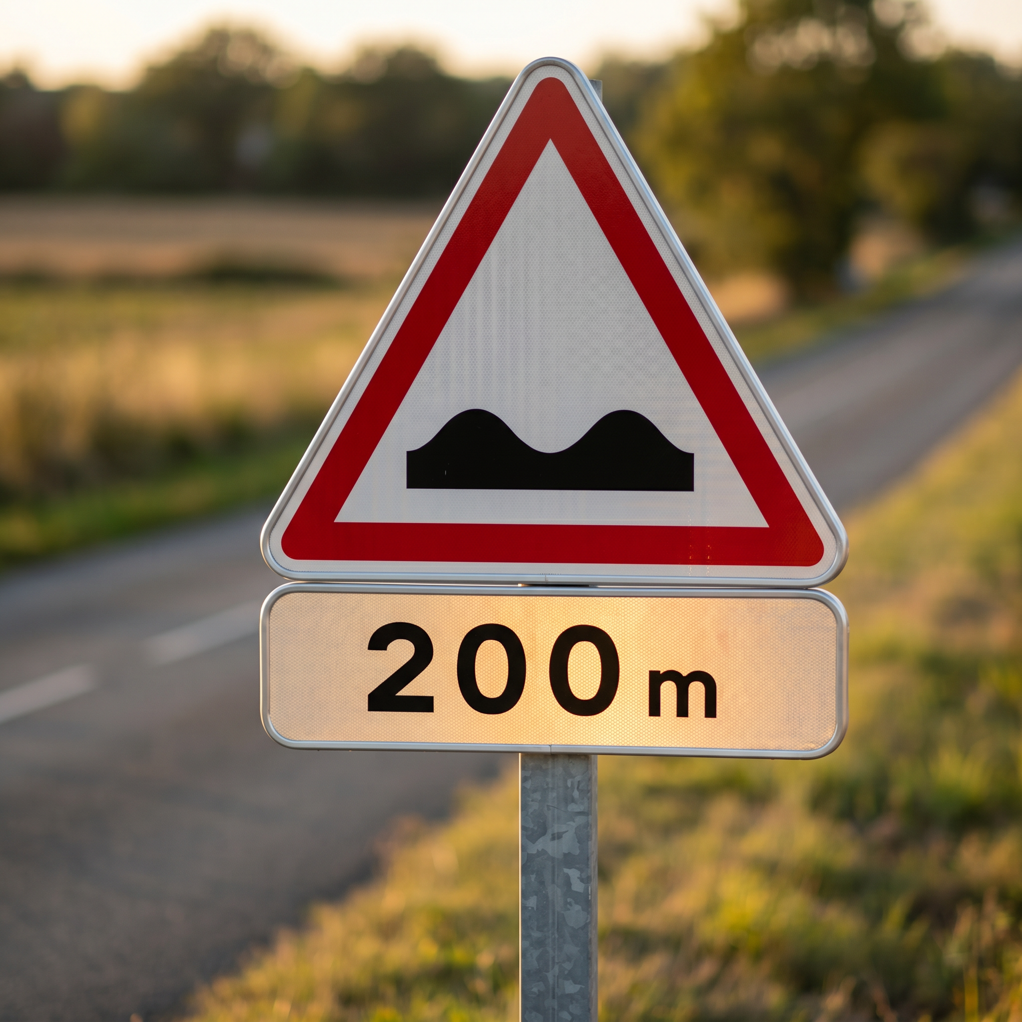 Panonceau routier distance à 200 m M1 Image secondaire du produit