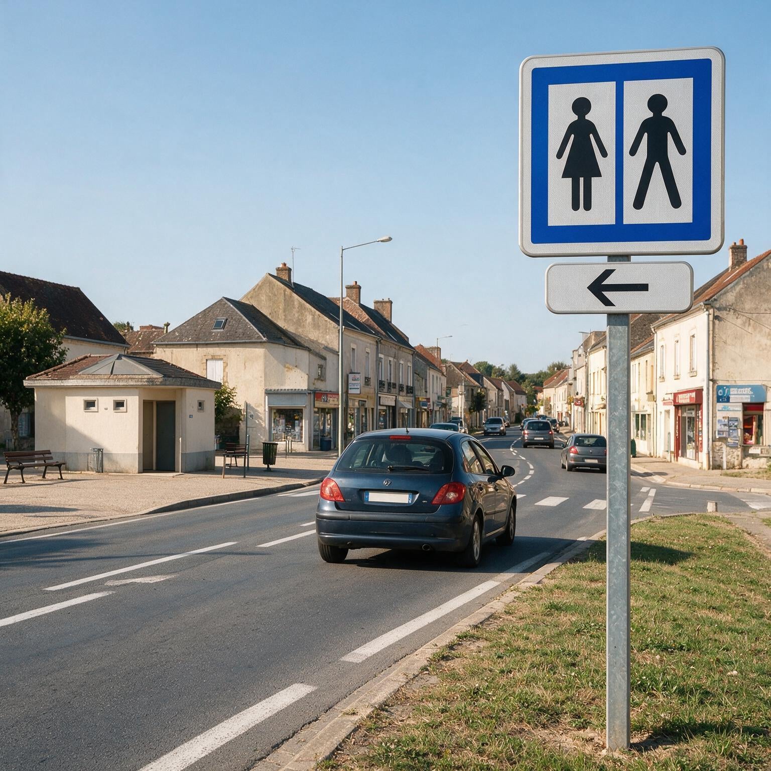 Panonceau routier direction vers la gauche M3b2 Image secondaire du produit